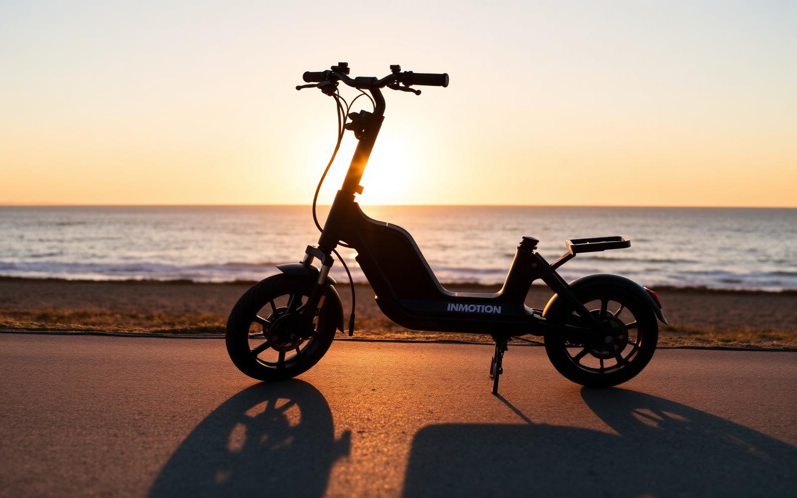 Silhouette rider on Melkbosstrand beach at sunset